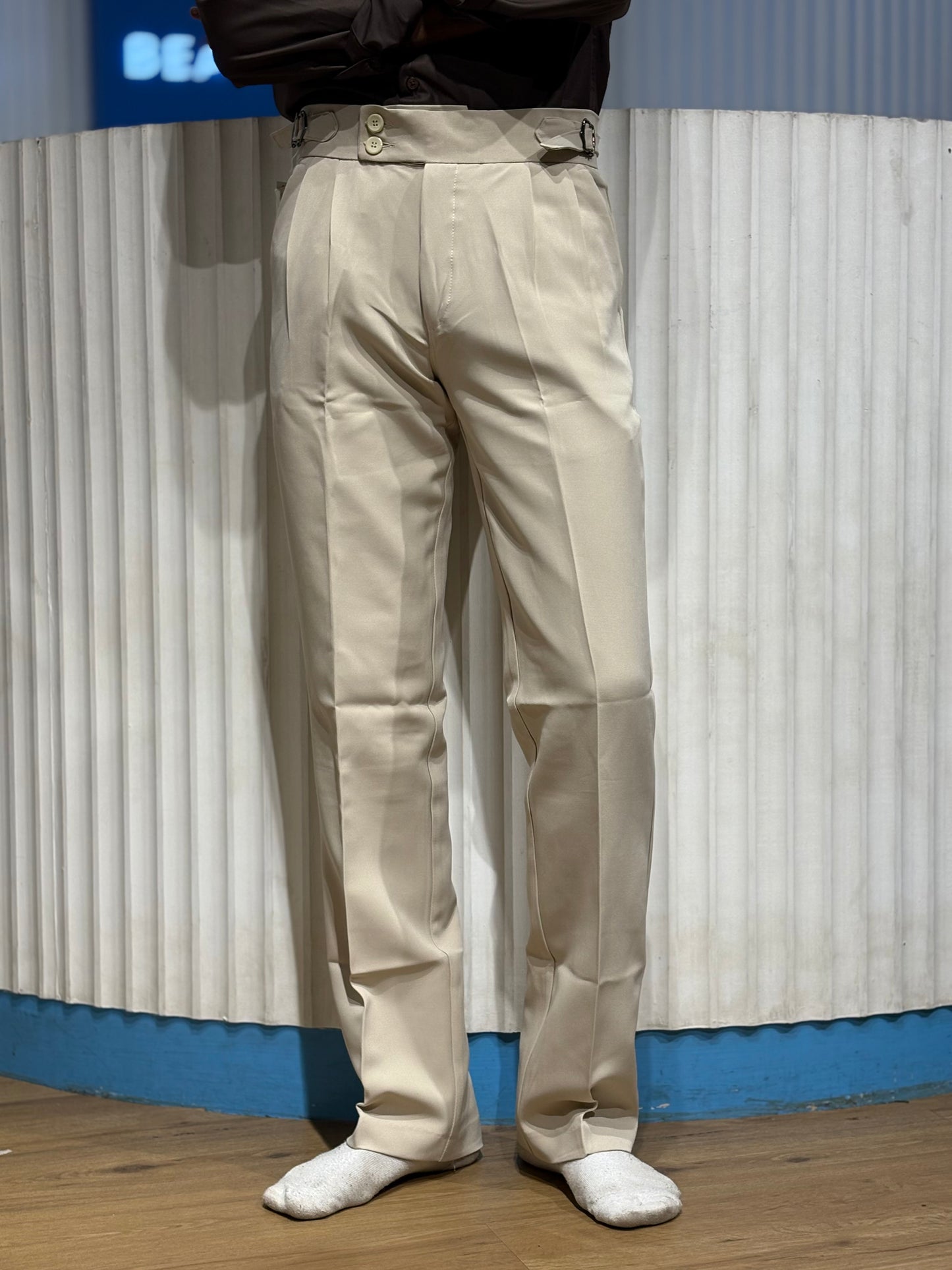 Beige Gurkha Pant