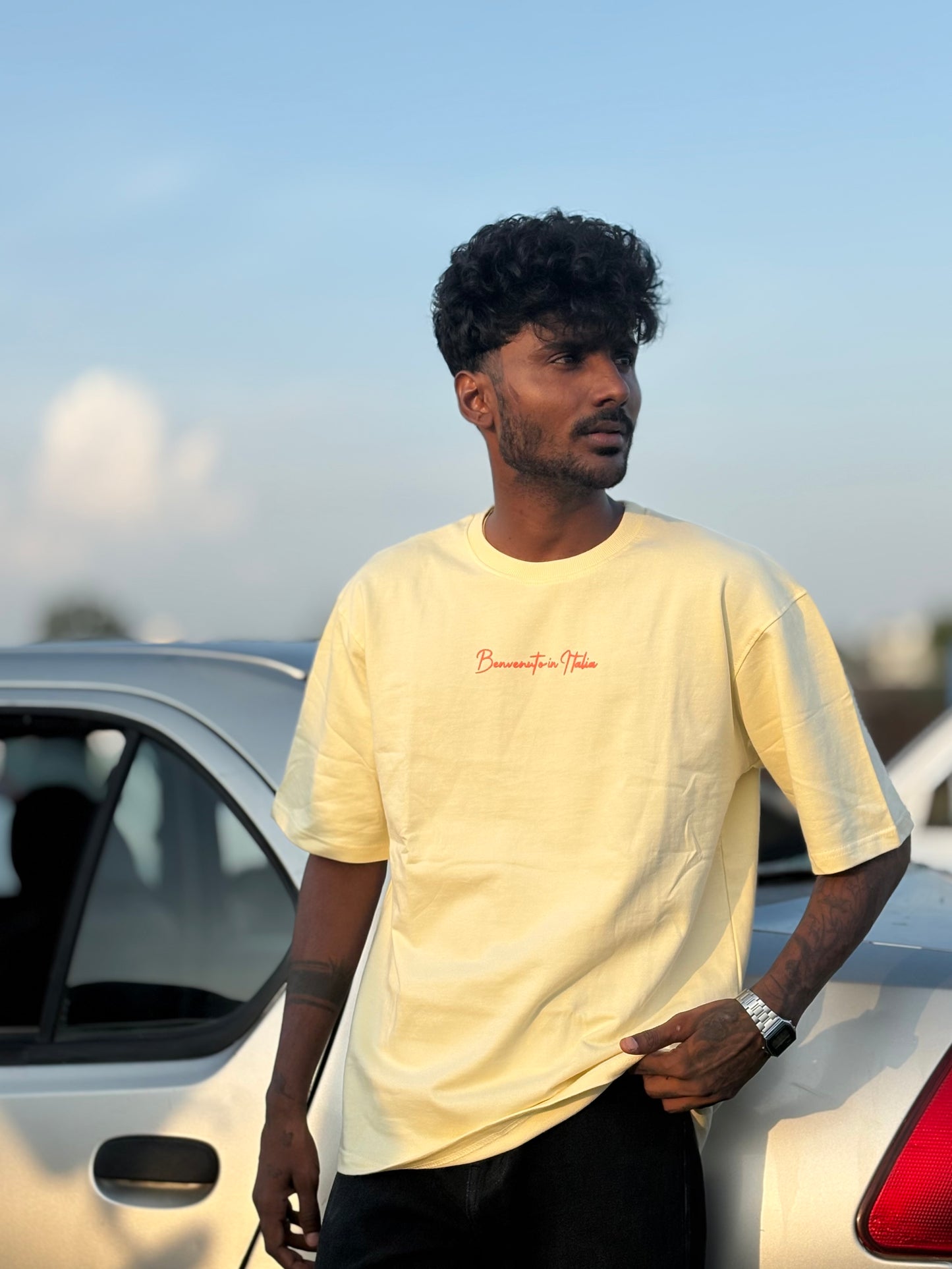 Light Yellow Oversized Tshirt