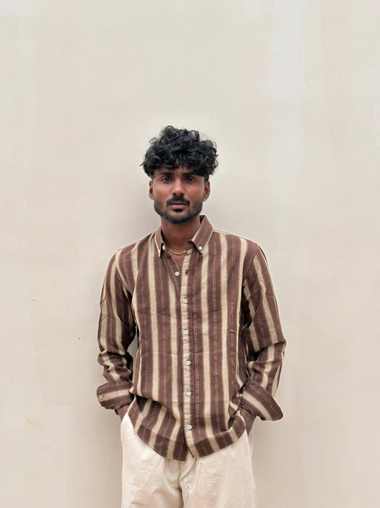 Brown Striped Shirt