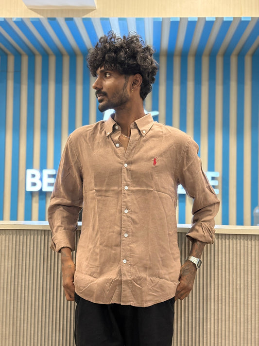 Brown Linen Shirt