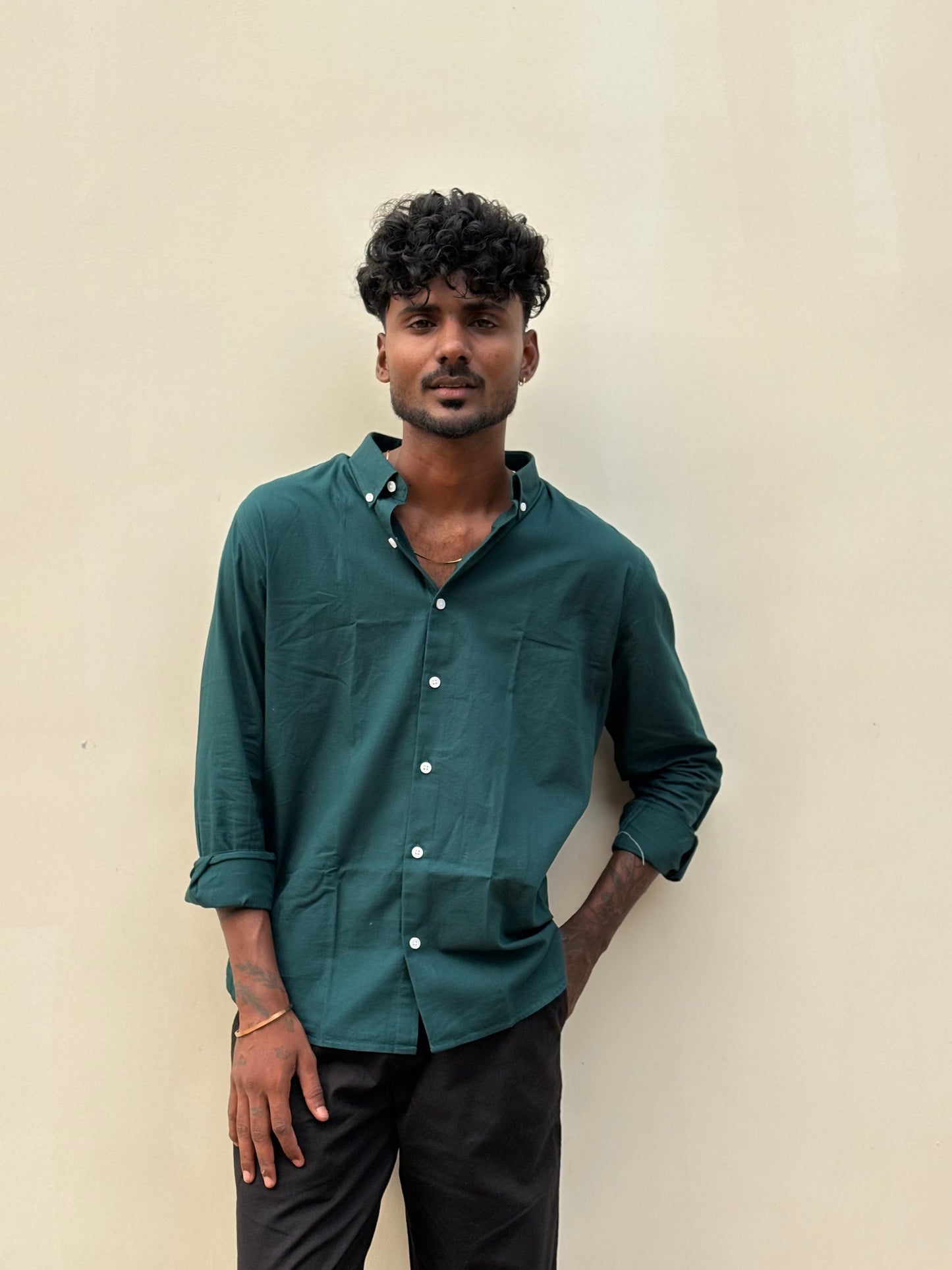 Green Linen Shirt