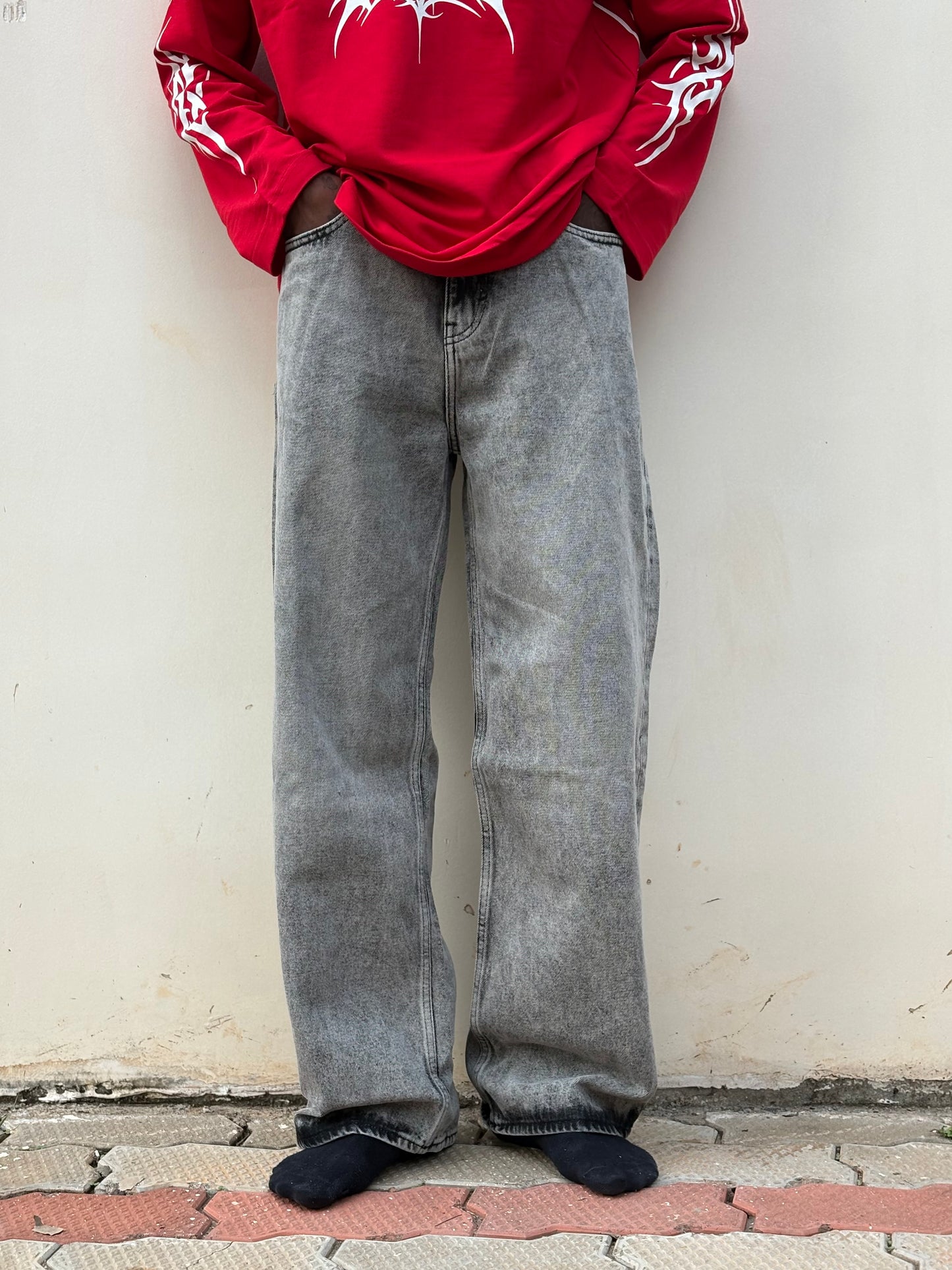 Light Grey Baggy Jeans