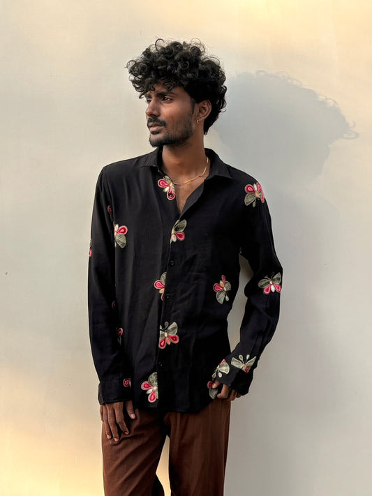 Black Embroidery Shirt
