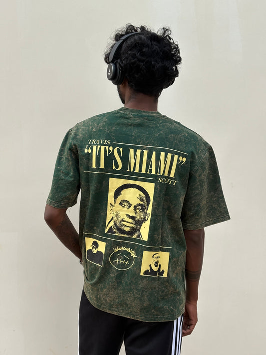 Green Acid Wash Oversized Tshirt