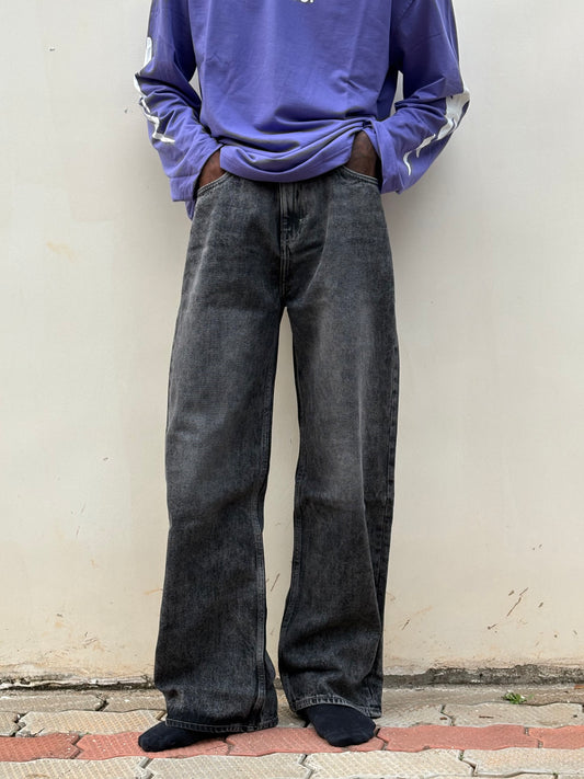 Dark Grey Baggy Jeans