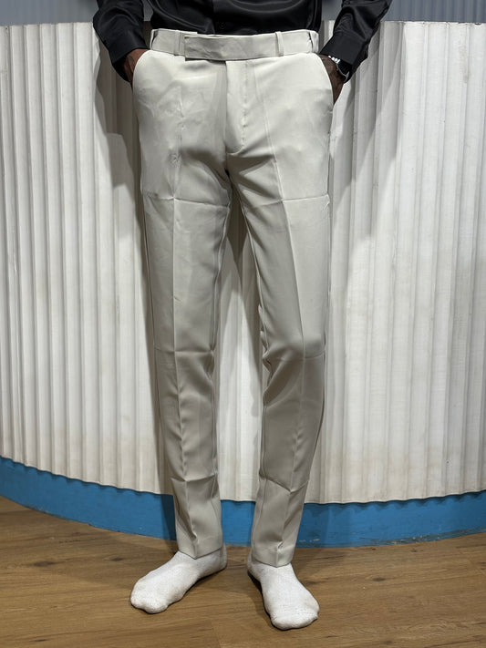 Light Grey Polo Fit Formal Pants
