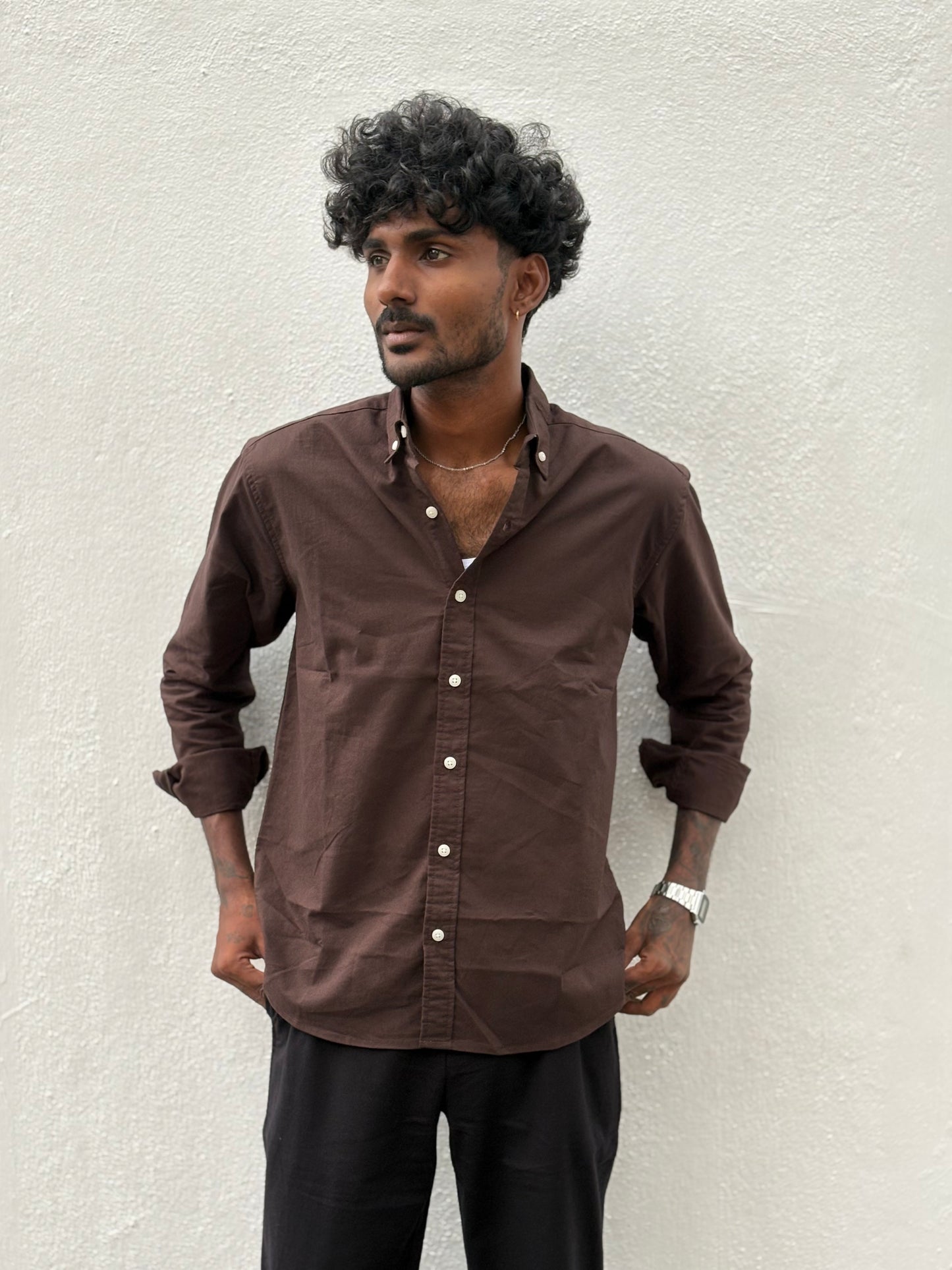 Brown Linen Shirt