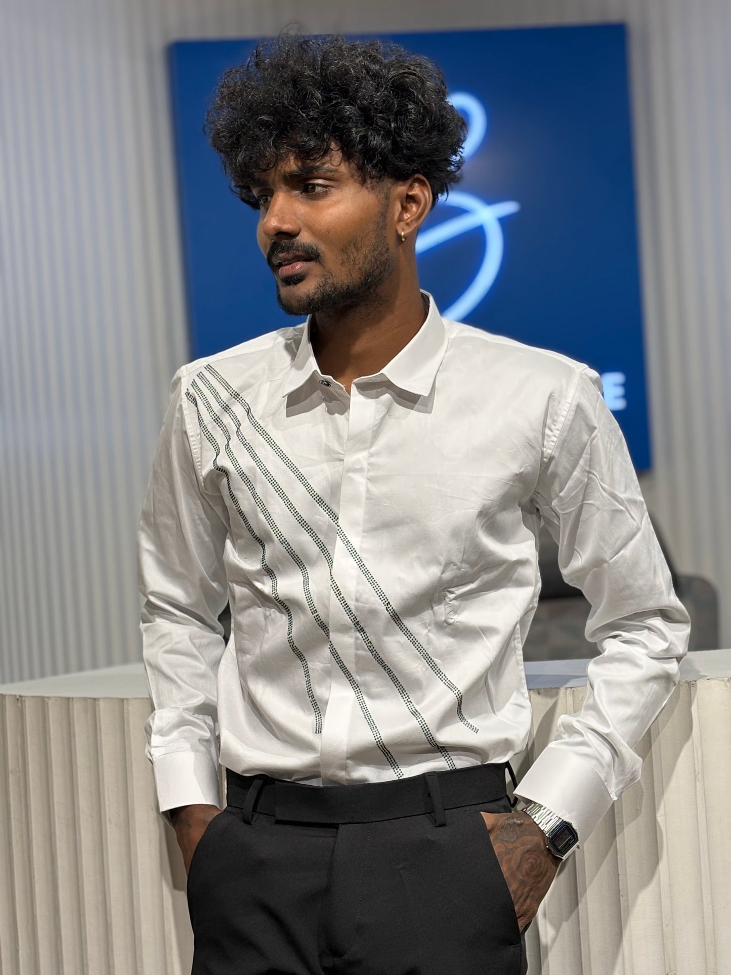 White Designer Shirt