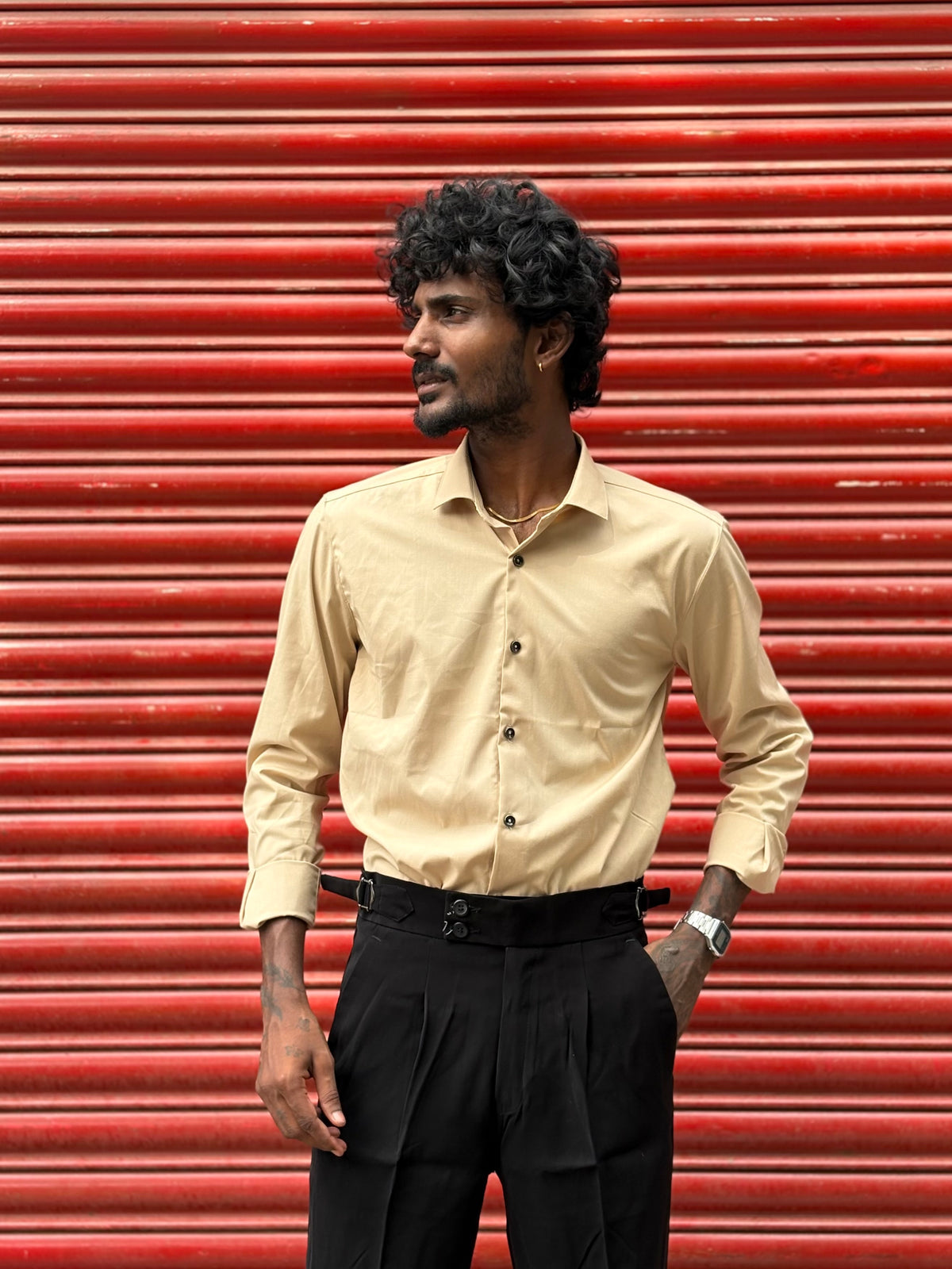 Yellow Liquid Shirt