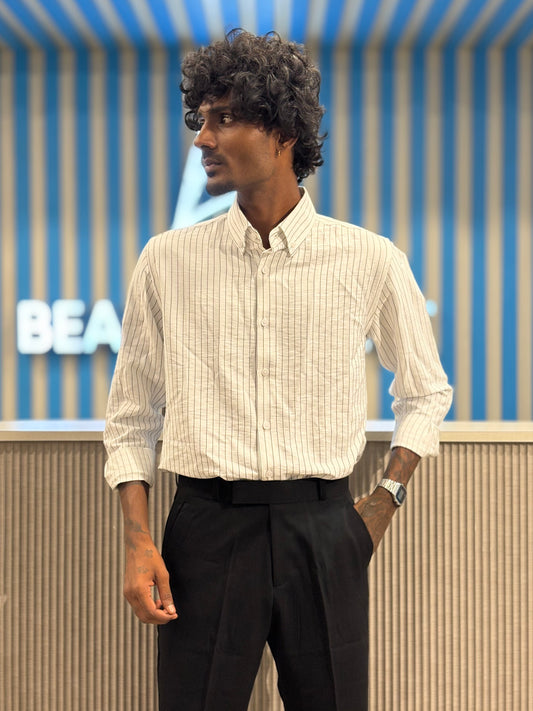 White Striped Shirt