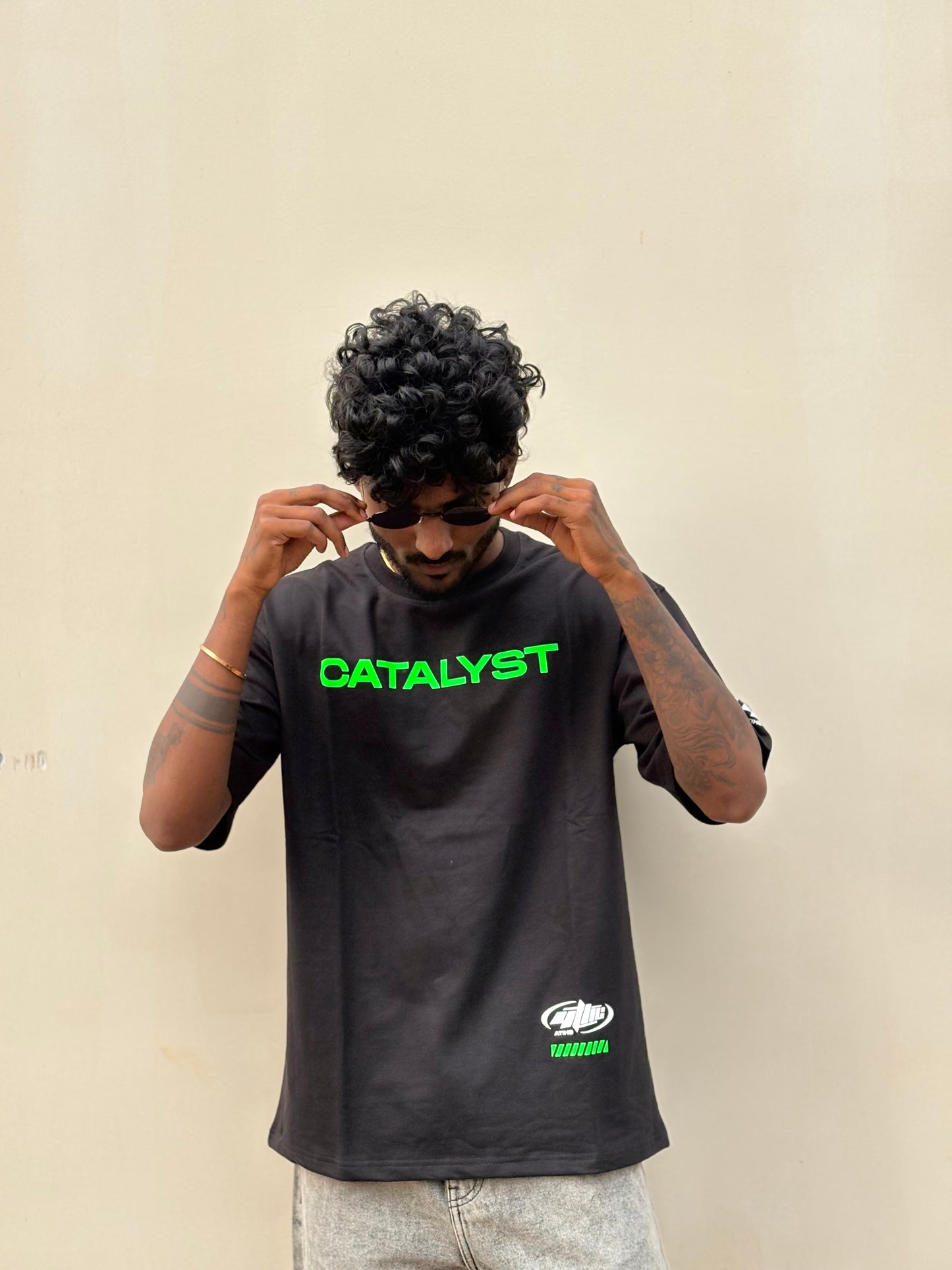 Black Neon Oversized Tshirt