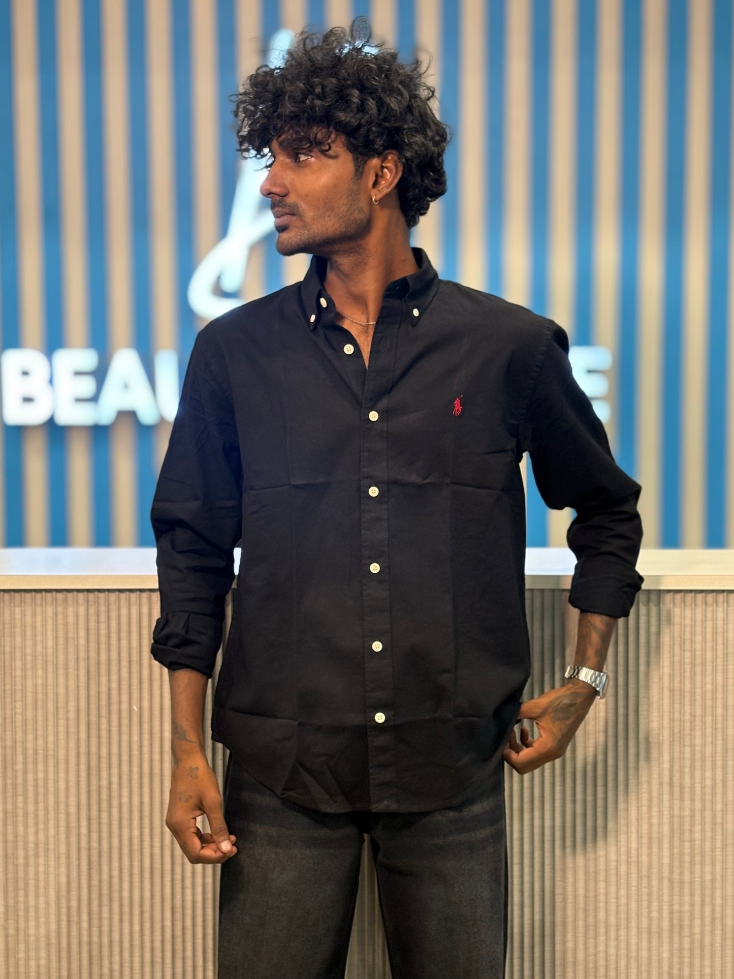 Black Linen Shirt