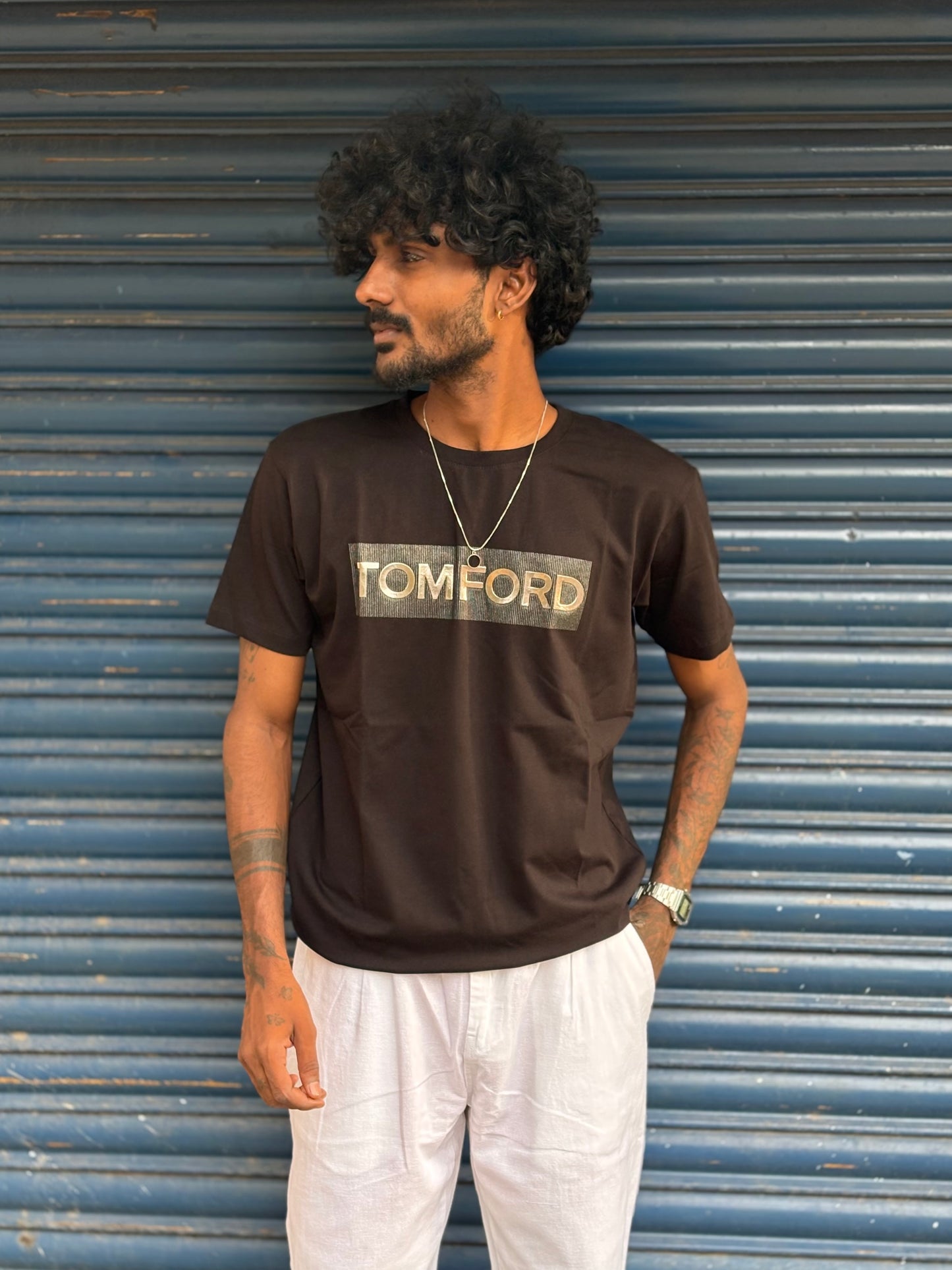 Black Half Sleeve T-shirt