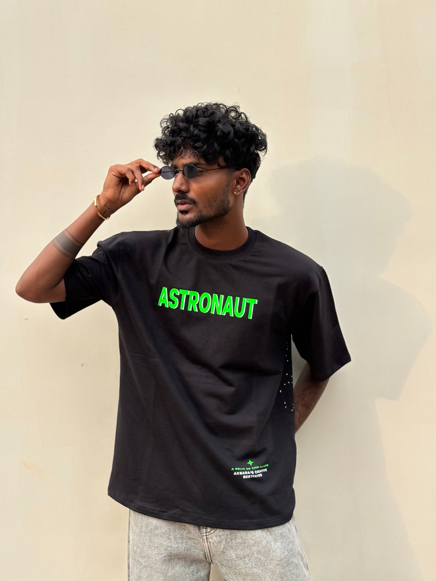 Black Neon Oversized Tshirt