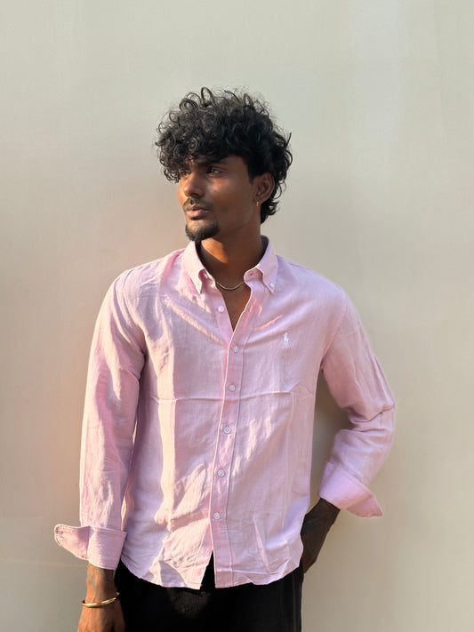 Pink Linen Shirt