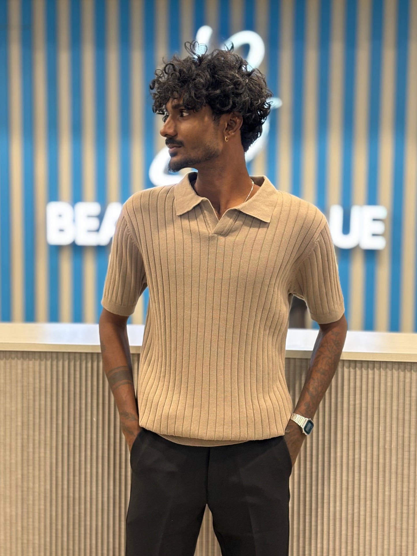 Beige Polo Tshirt