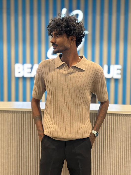 Beige Polo Tshirt