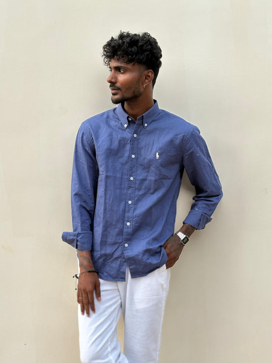 Blue Linen Shirt