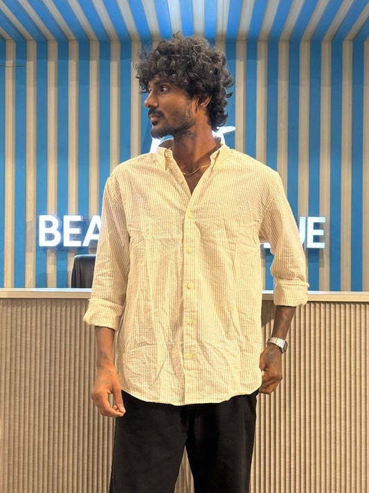 Beige Striped Shirt