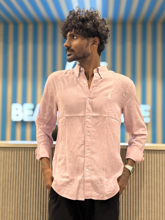 Pink Linen Shirt