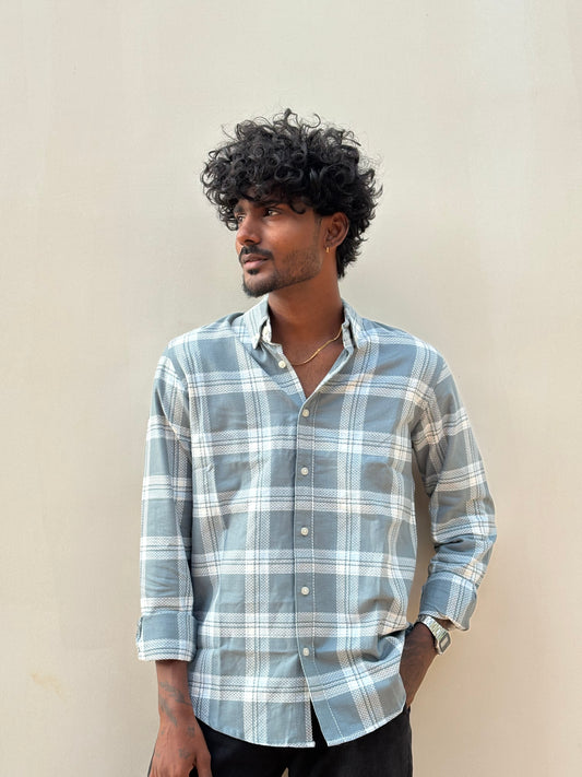 Coral Grey Flannel Shirt