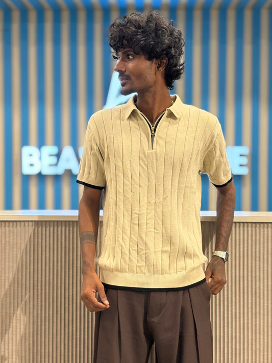 Beige Polo Tshirt