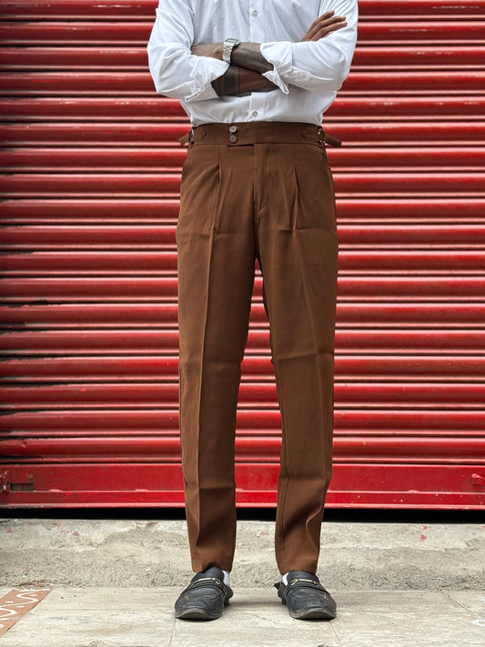 Brown Armani Gurkha Pant