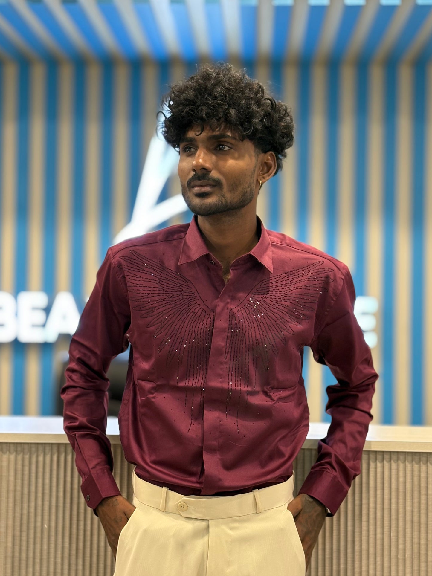 Red Designer Shirt