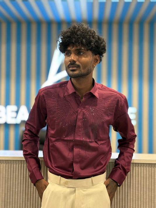 Red Designer Shirt