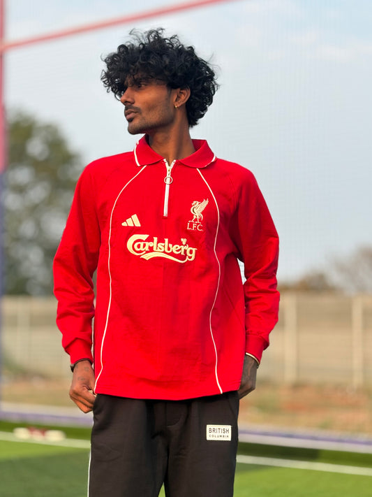 Red Liverpool Oversized Sweatshirt