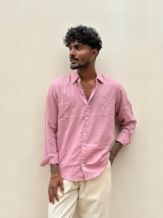 Pink Linen Shirt
