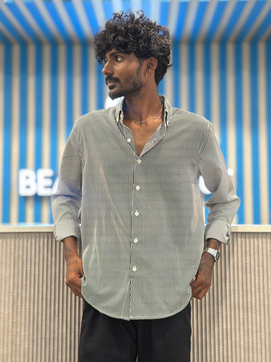 Black Striped Shirt