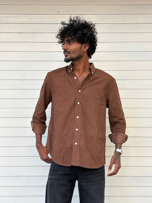 Brown Corduroy Shirt