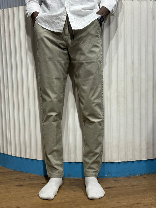 Light Green Linen Draw String Pants