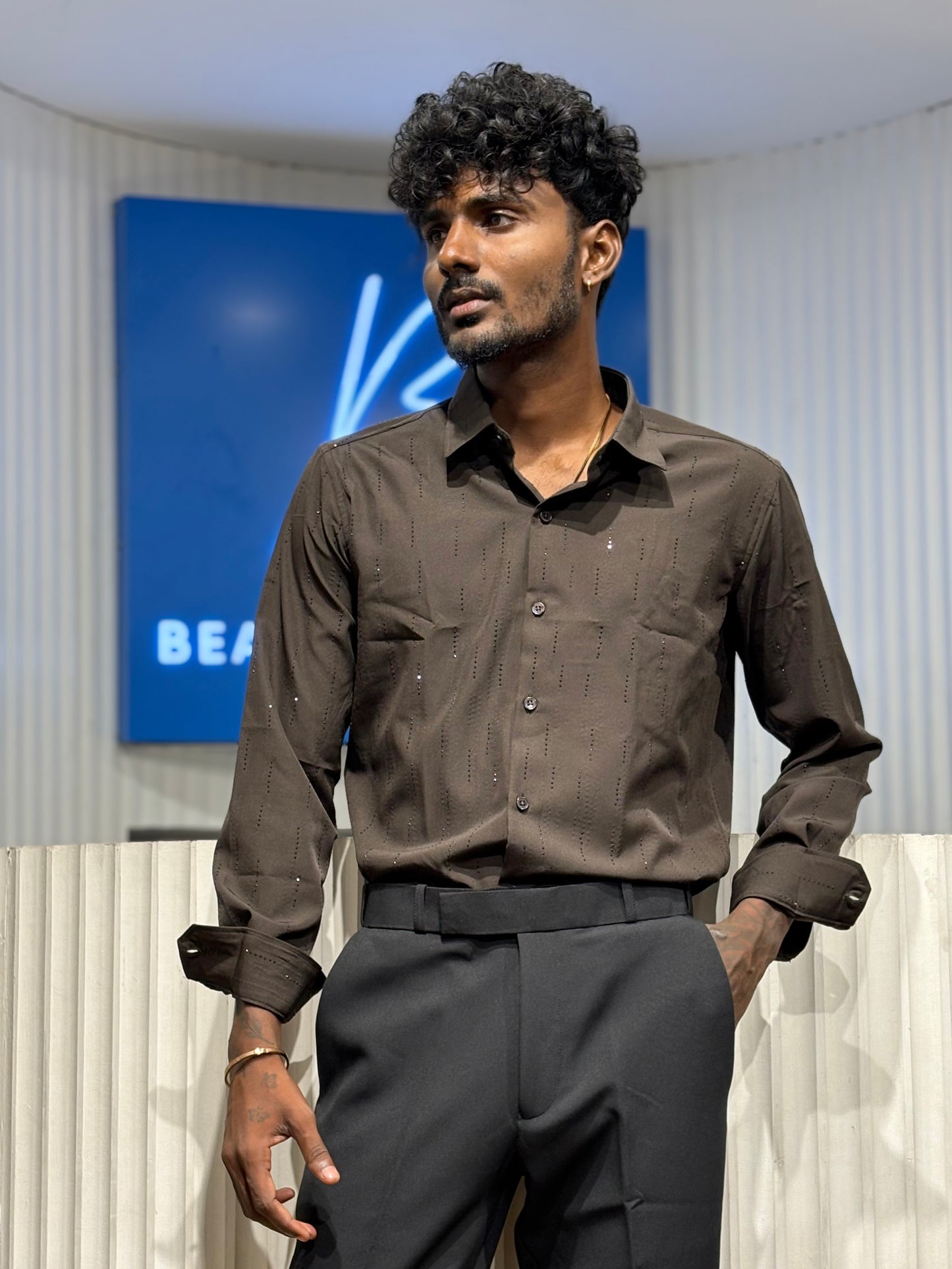 Brown Designer Shirt