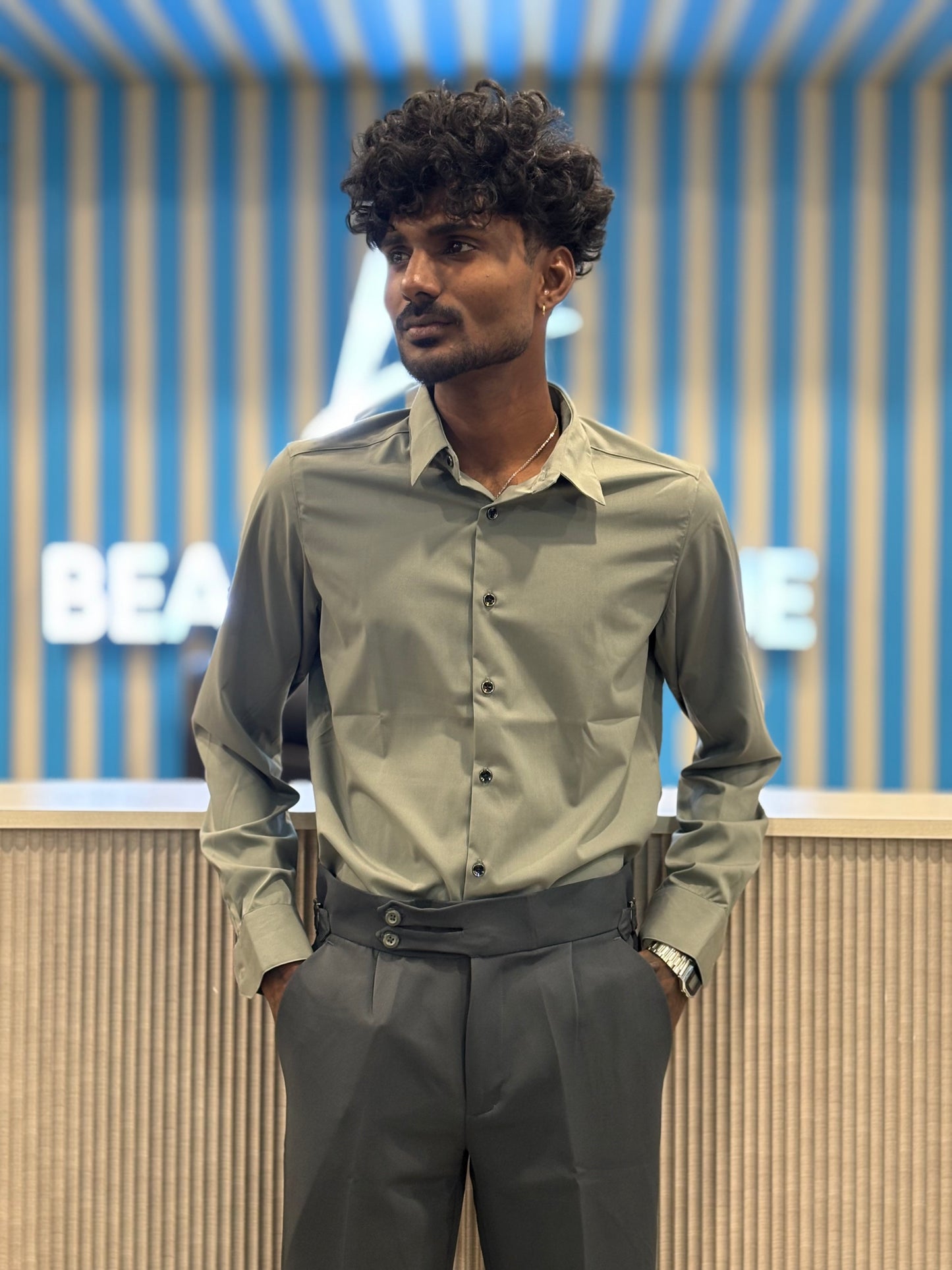 Pista Green Liquid Shirt