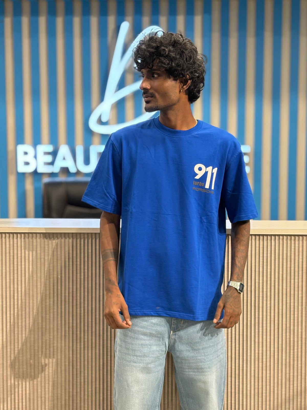 Blue Oversized Tshirt