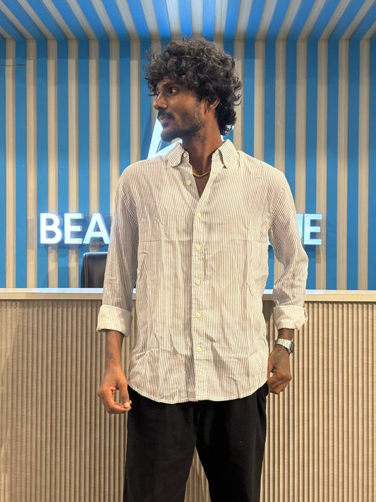 White Striped Shirt