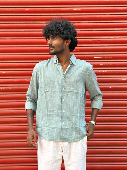 Green Striped Shirt