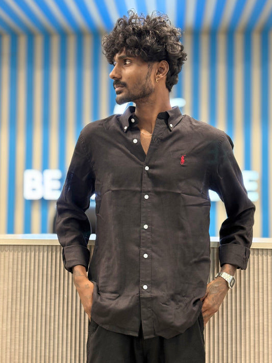 Black Linen Shirt
