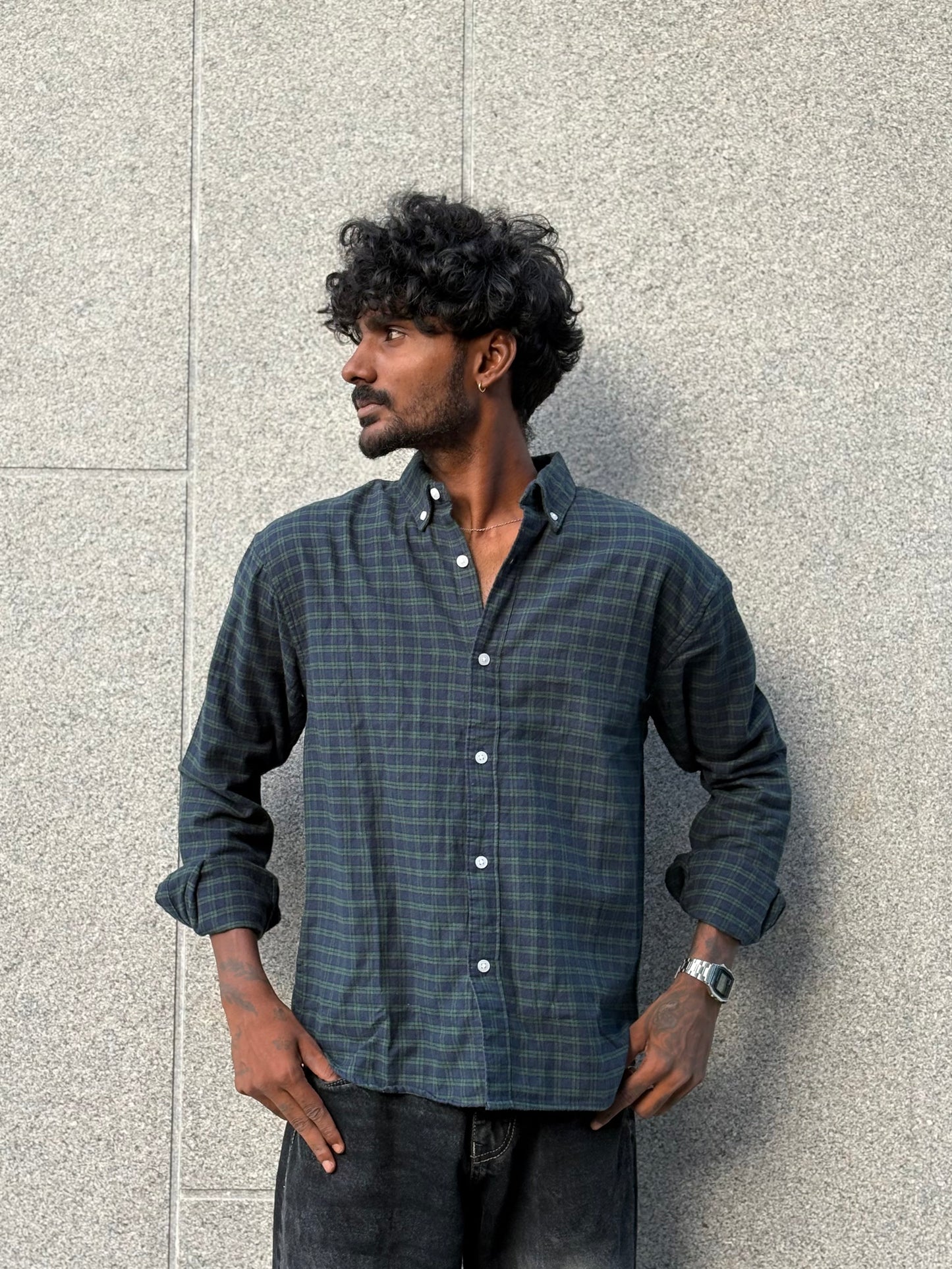 Green Flannel Shirt