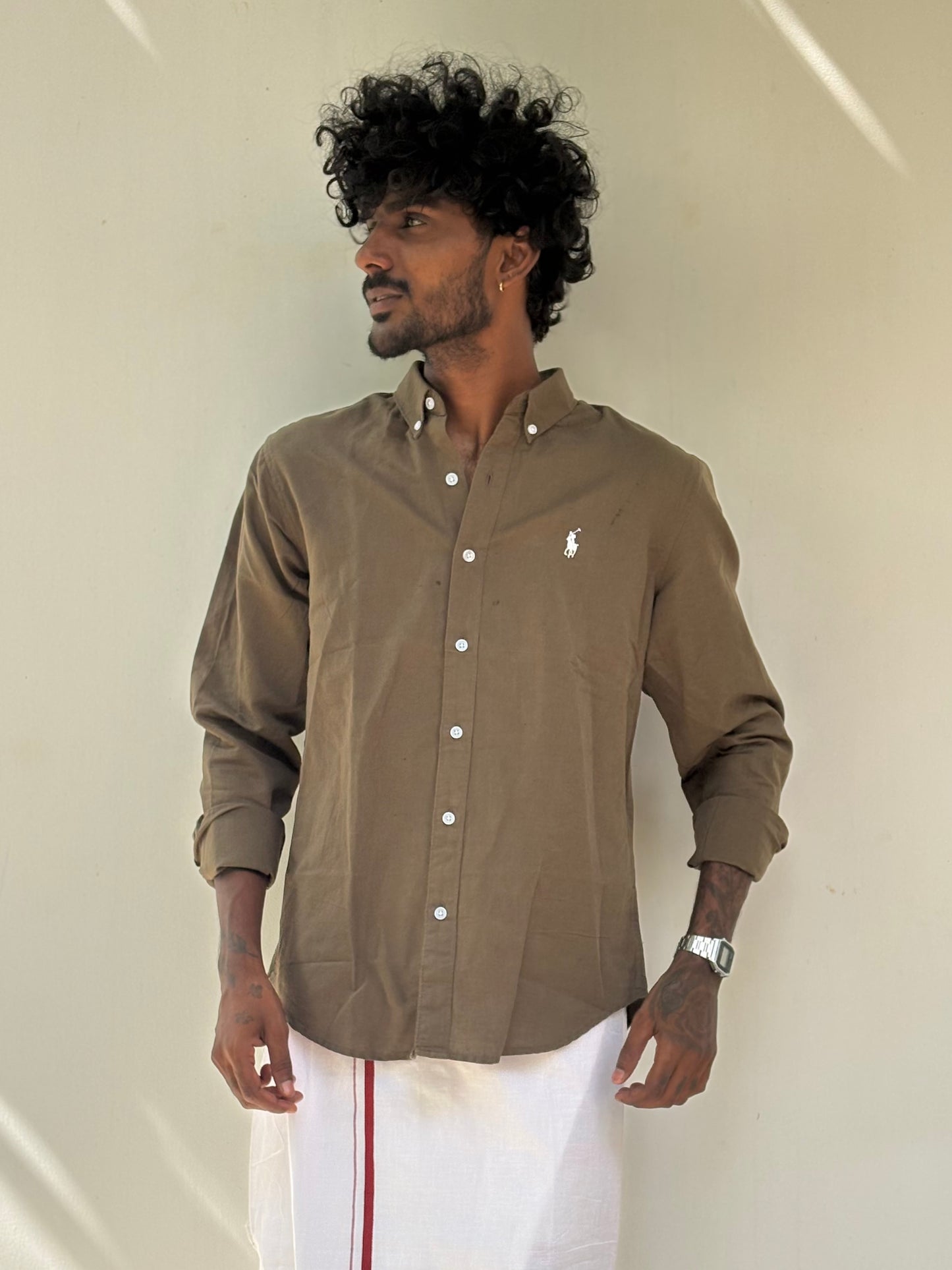 Brown Linen Shirt