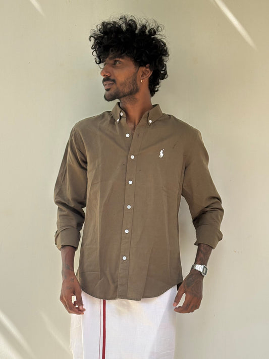 Brown Linen Shirt
