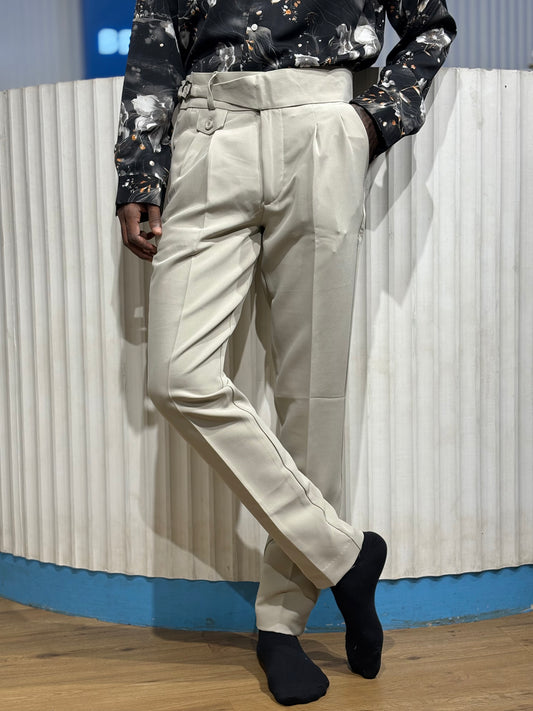 Light Grey Gurkha Pant