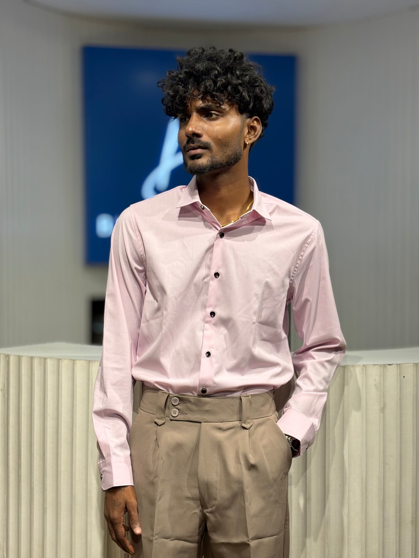 Light Pink Liquid Shirt