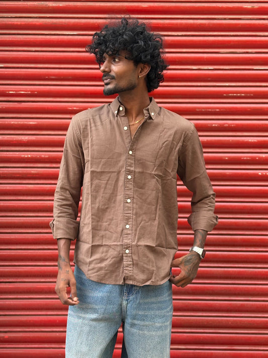 Brown Linen Shirt
