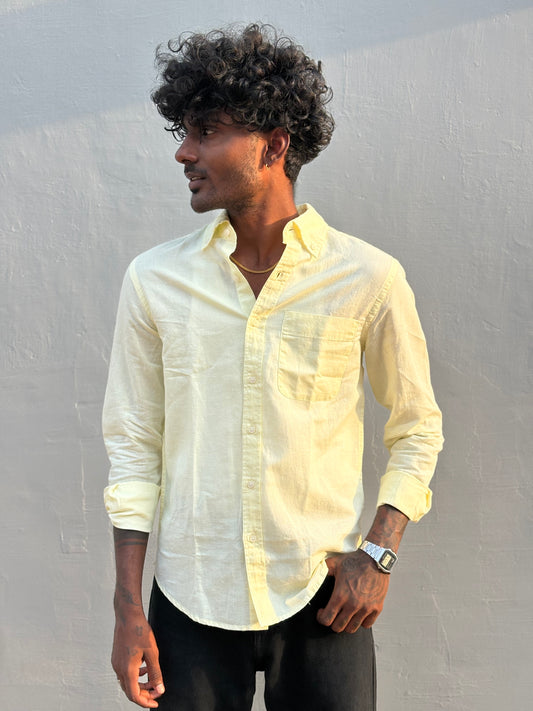 Yellow Linen Shirt
