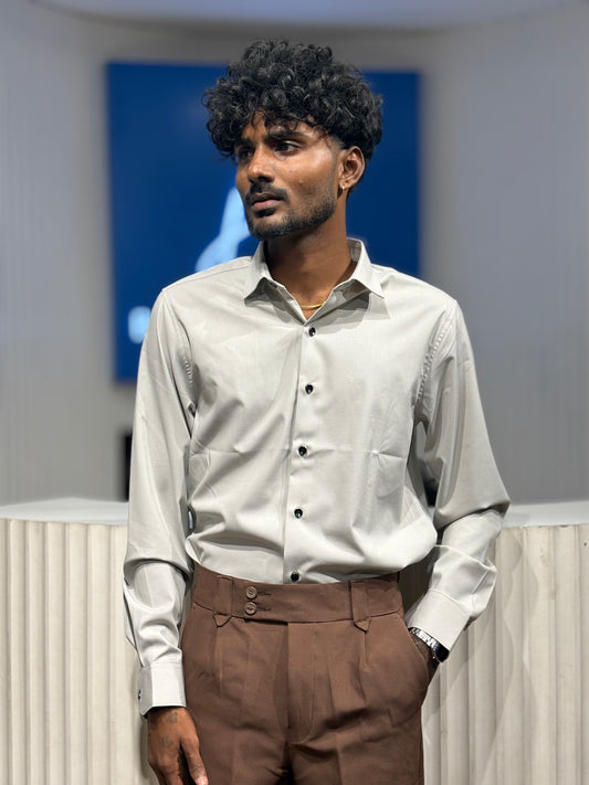 Light Grey Liquid Shirt