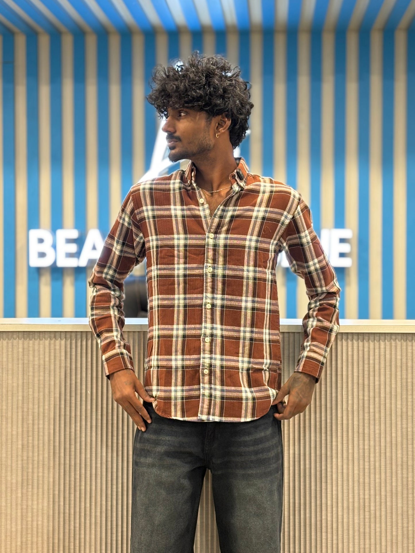 Brown Flannel Shirt