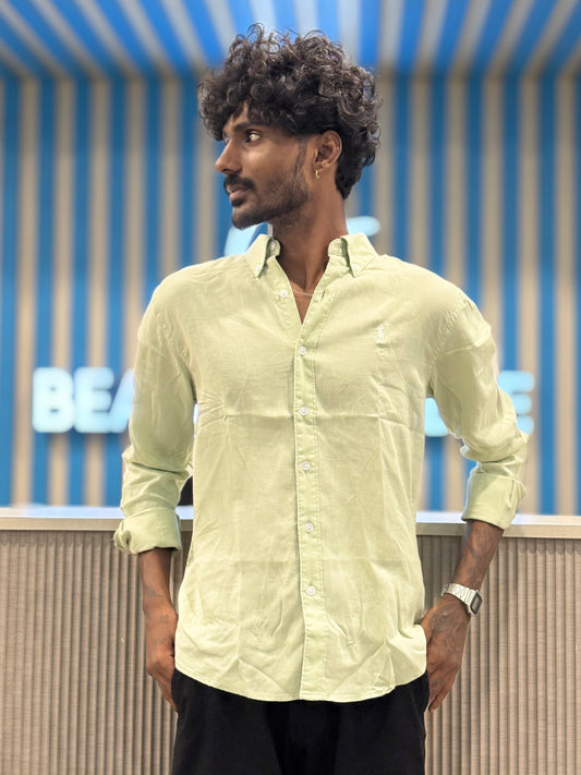 Light Green Linen Shirt